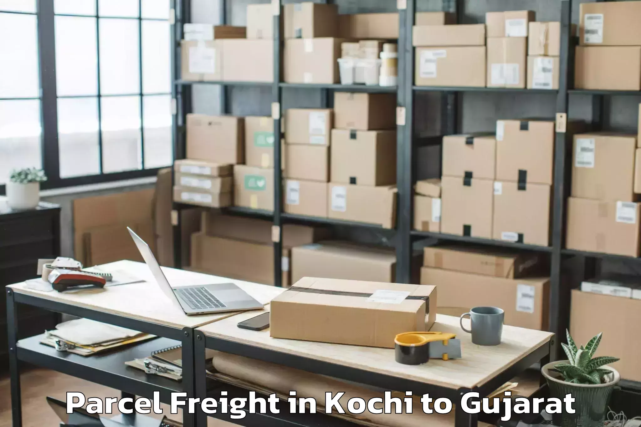 Top Kochi to Hazira Port Parcel Freight Available